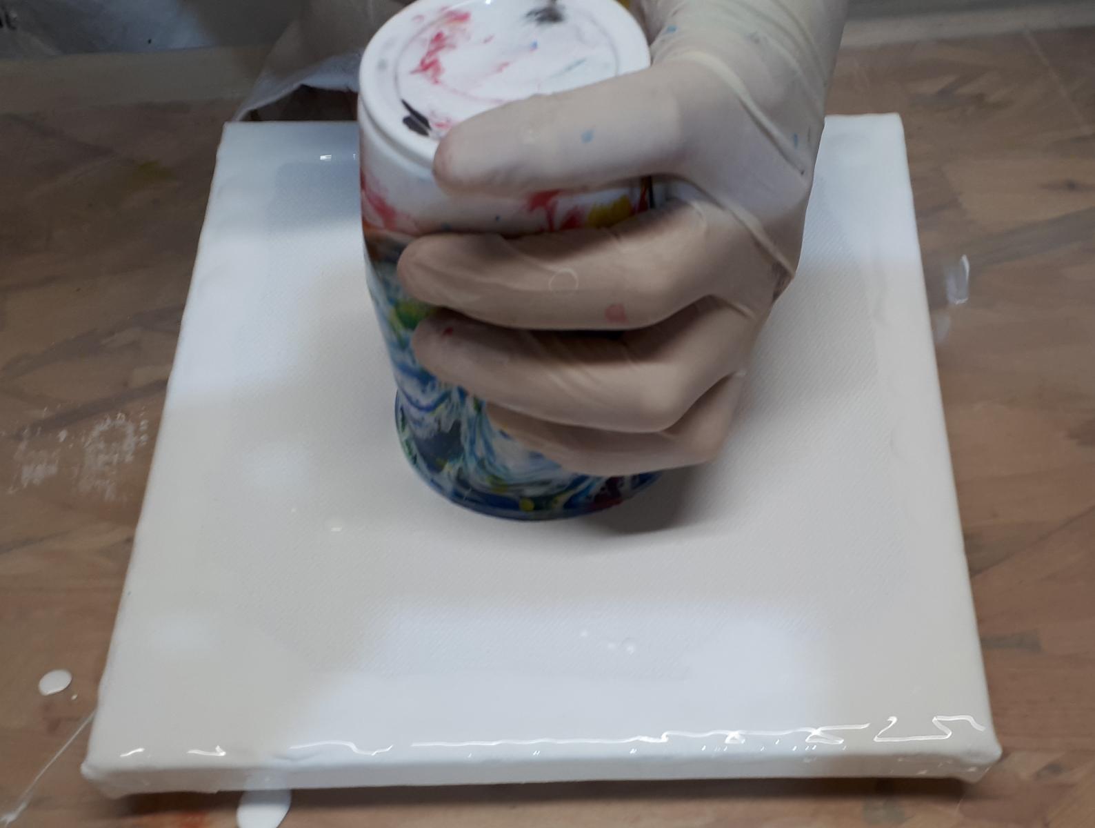 acrylique pouring technique flip cup painturoo 3 